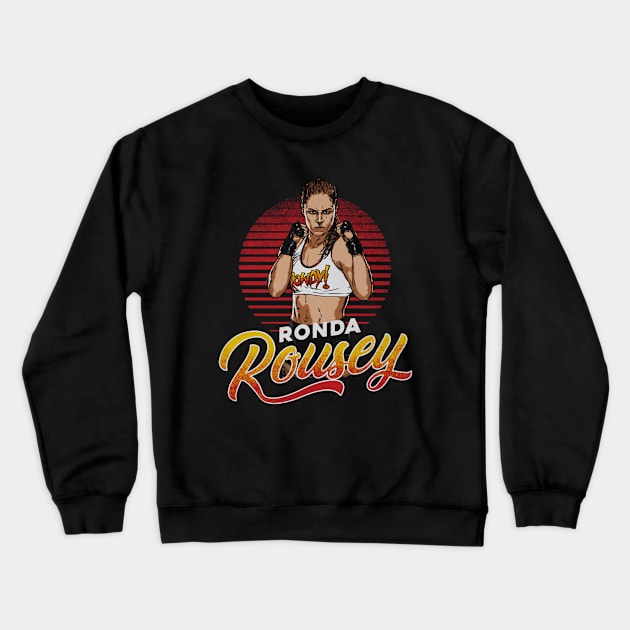 Ronda Rousey Pose Crewneck Sweatshirt by MunMun_Design